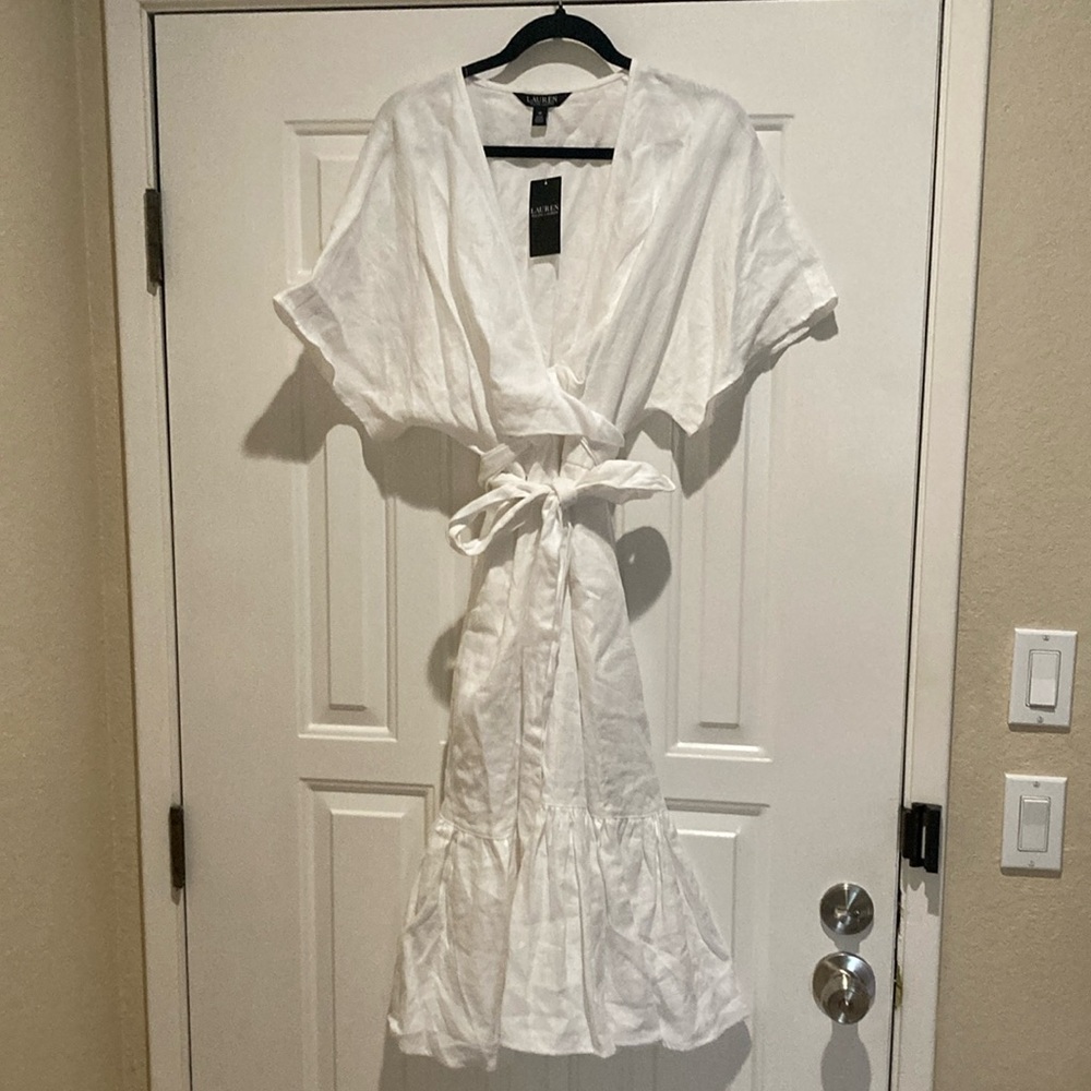 Ralph Lauren white tie dress
